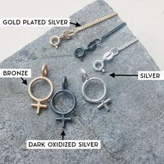 Minna Feminist Choker Necklace Silver