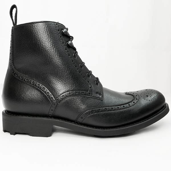 WVS BLACK Collection Brogue Boots - Size 43
