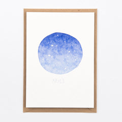 Zodiac Sign  - Letterpress Card