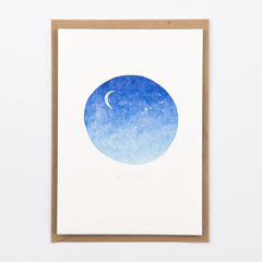 Zodiac Sign  - Letterpress Card