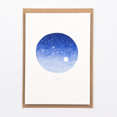 Zodiac Sign  - Letterpress Card