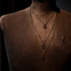 Peace Sign No.2 Necklace Silver