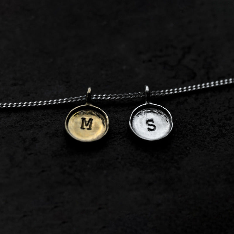 Vapaa Letter / Symbol Necklace Bronze or Silver