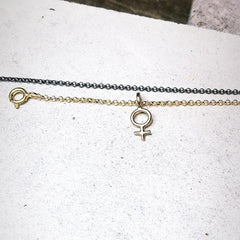 Minna Feminist Charm Bracelet Silver or Bronze