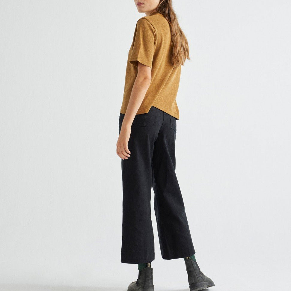 Dark Green Hemp + Organic Cotton Aidin T-Shirt