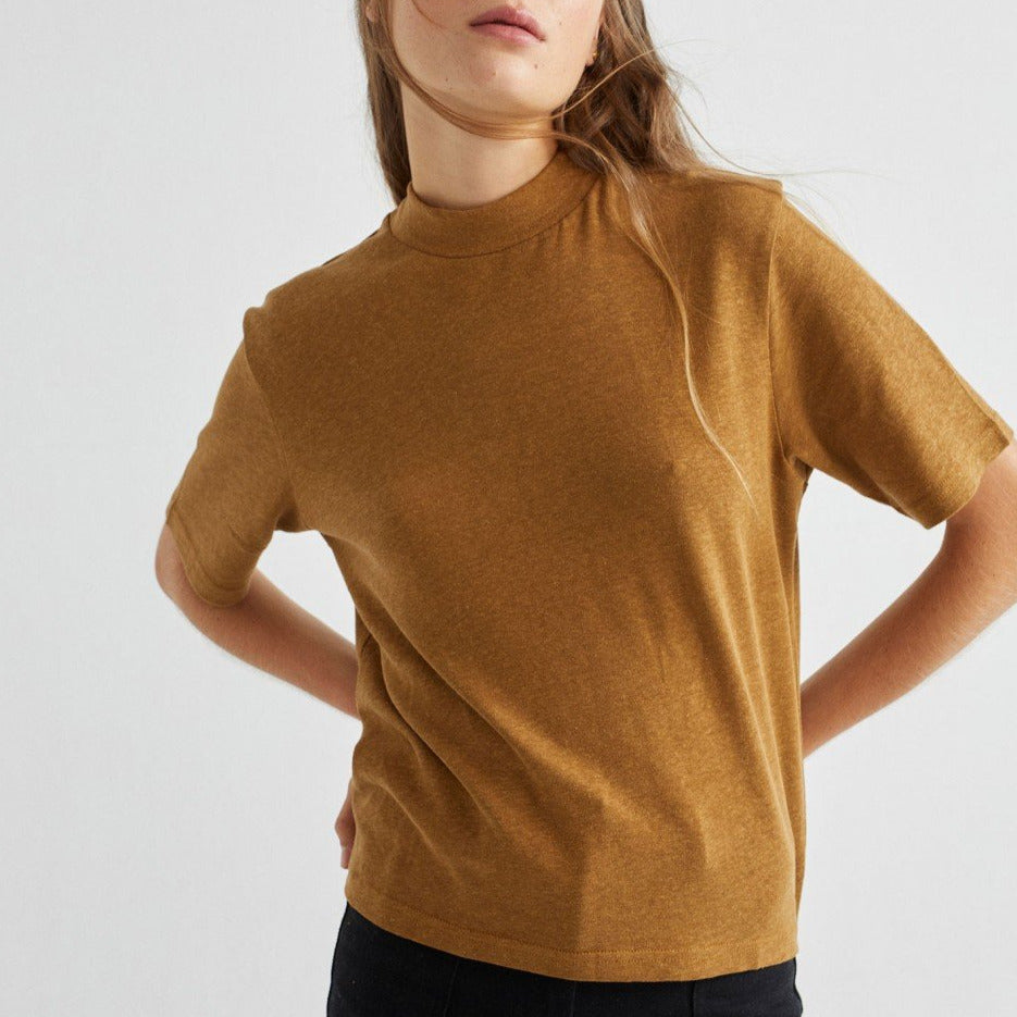 Dark Green Hemp + Organic Cotton Aidin T-Shirt