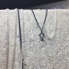 Enchain Thin Chain Silver / Black Ox / Gold Plated