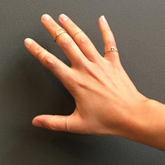 Loop Thin Ring Copper & Silver