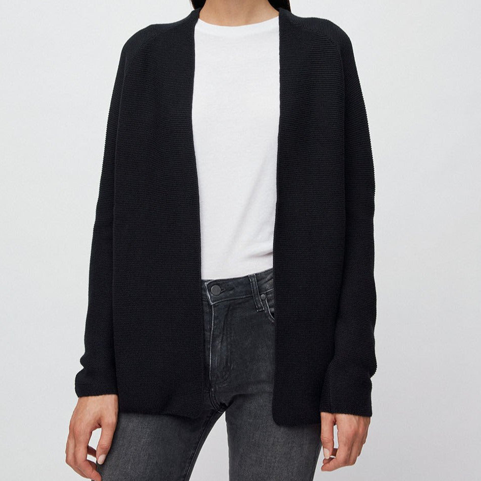 Maashaa Brown Knitted Cardigan in Organic Cotton Size L