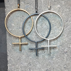 Marketta Feminist Statement Necklace Bronze