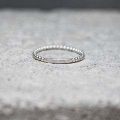 Dots Ring Silver or Brass