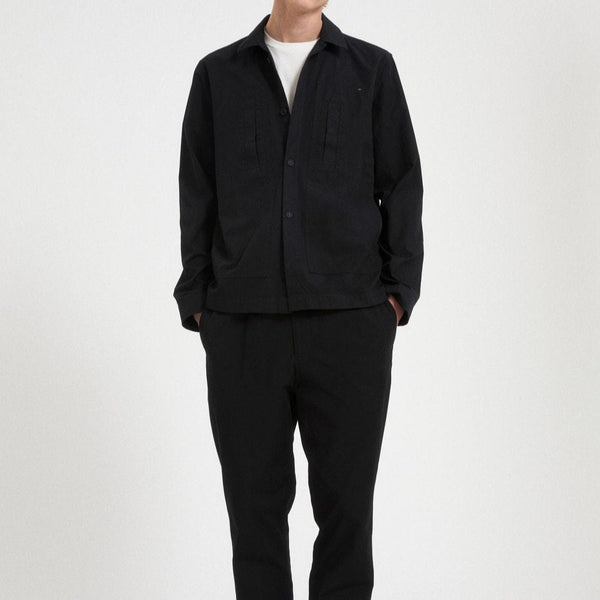 NAADIRO Shirt - Jacket Black Organic Cotton, Sizes S, L