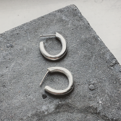 Runsas Hoop Earring Silver or Bronze