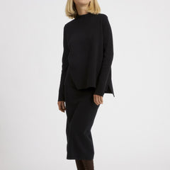 Seldaa Vintage Green Knitted Sweater in Organic Cotton