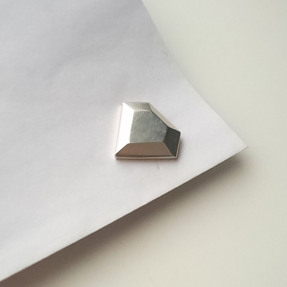 Diamond shaped Cufflinks in Dark Oxidized Silver