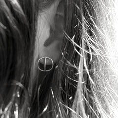 Tyyni Hoop Dangle Earring Silver Or Bronze