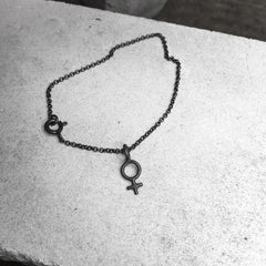 Minna Feminist Charm Bracelet Silver or Bronze
